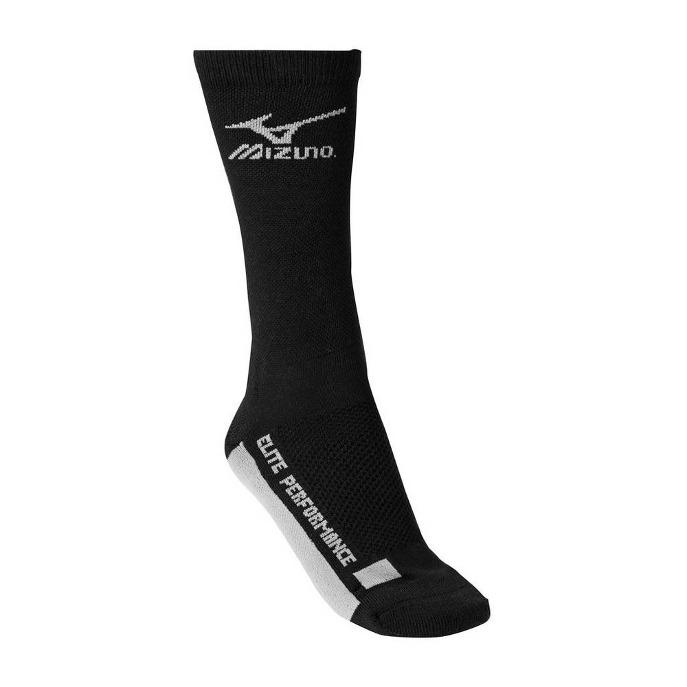 Calcetines Mizuno Crew Hombre Negras/Gris Outlet BIPS-09127